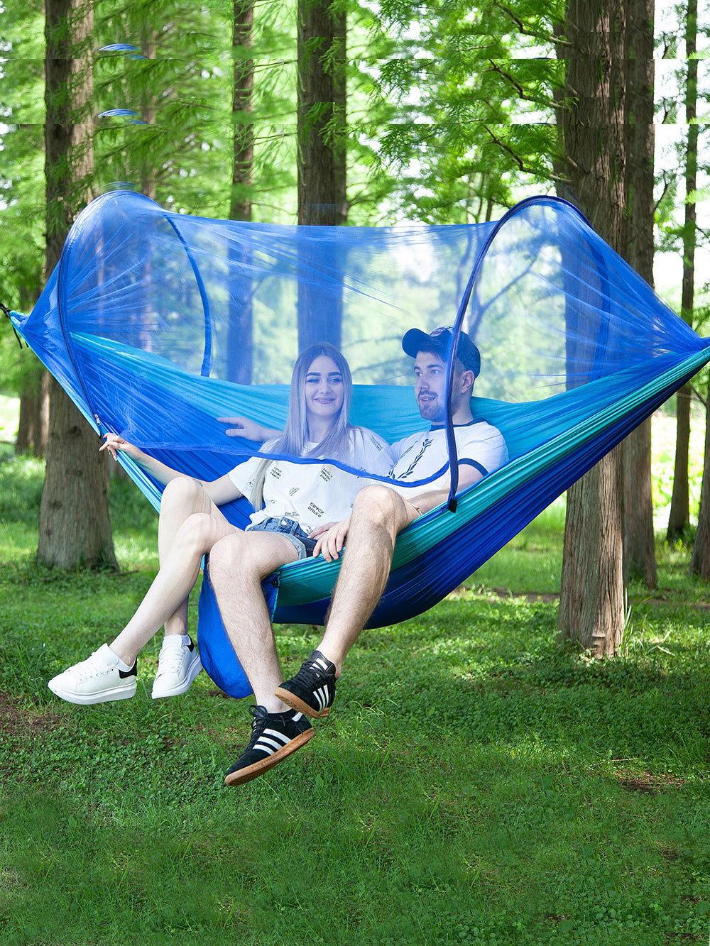 1-2 Person Portable Outdoor Camping Hammock with Mosquito Net