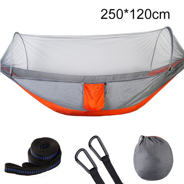 1-2 Person Portable Outdoor Camping Hammock with Mosquito Net