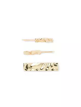 Allegra Textured Metal Slide Clips