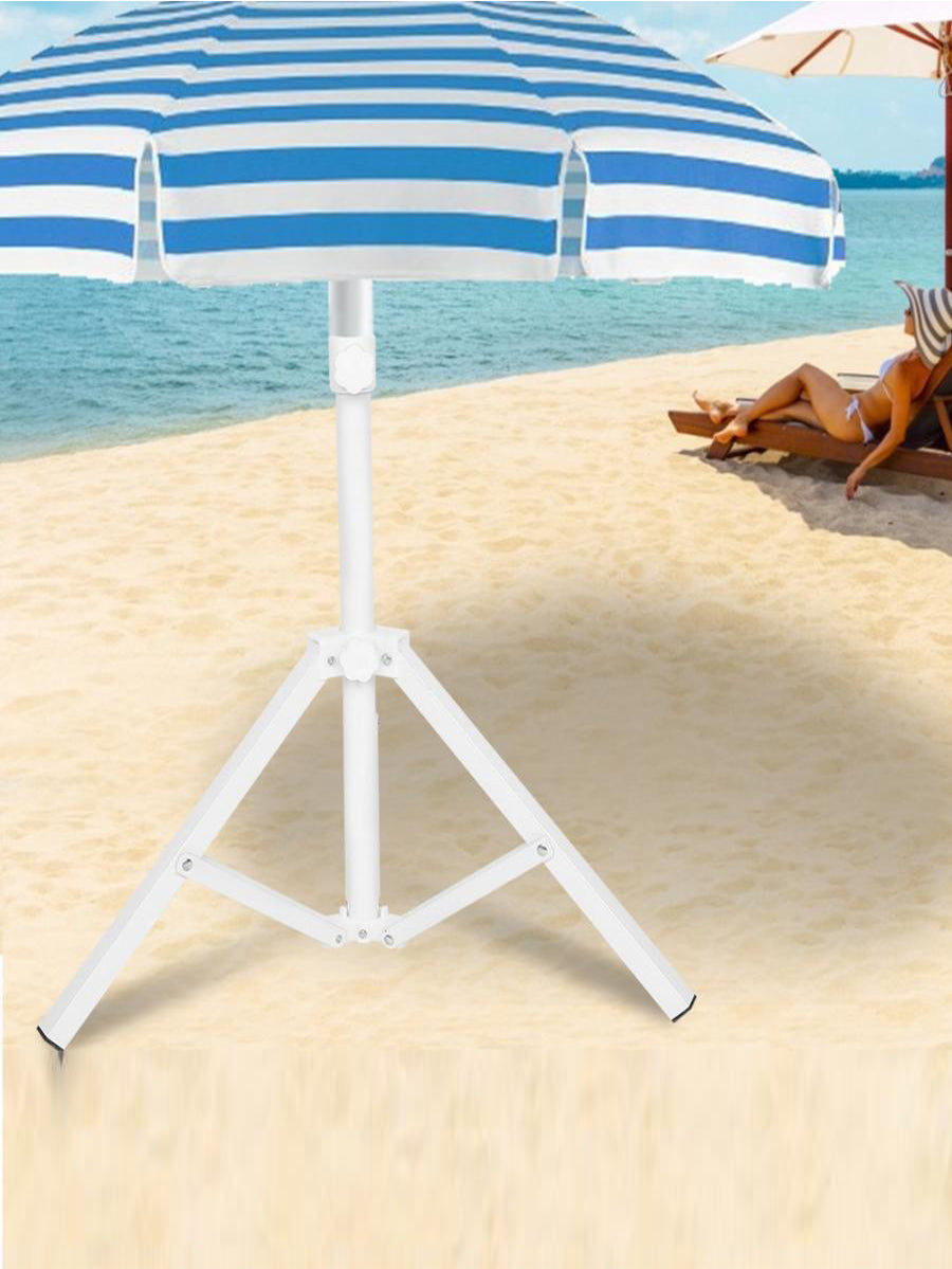 ASHORESHOP Triangular Iron Folding Sun Umbrella Stand Support Base for Beach Garden Camping Fishing