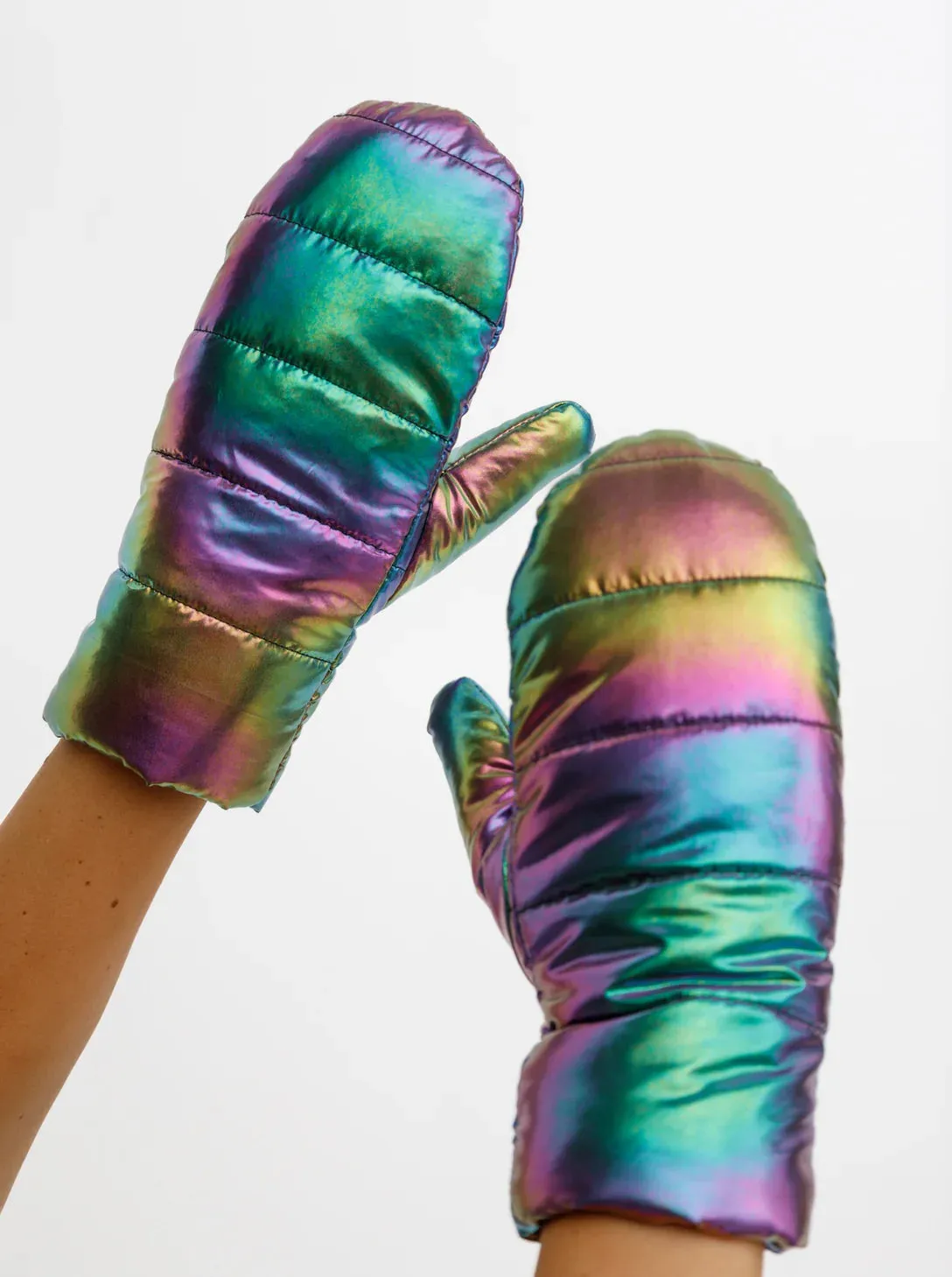 BCSafina Quilted Mittens Holographic