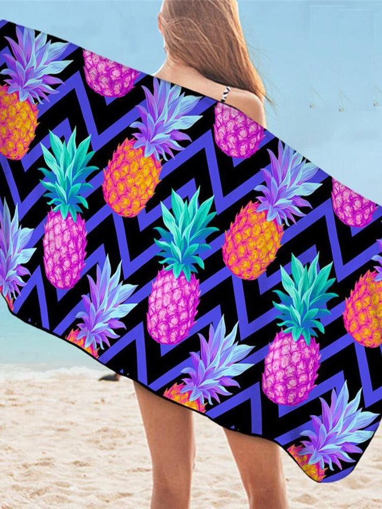 Beach towel beach blanket pine apple beach blankets Pineapple Bath Towel