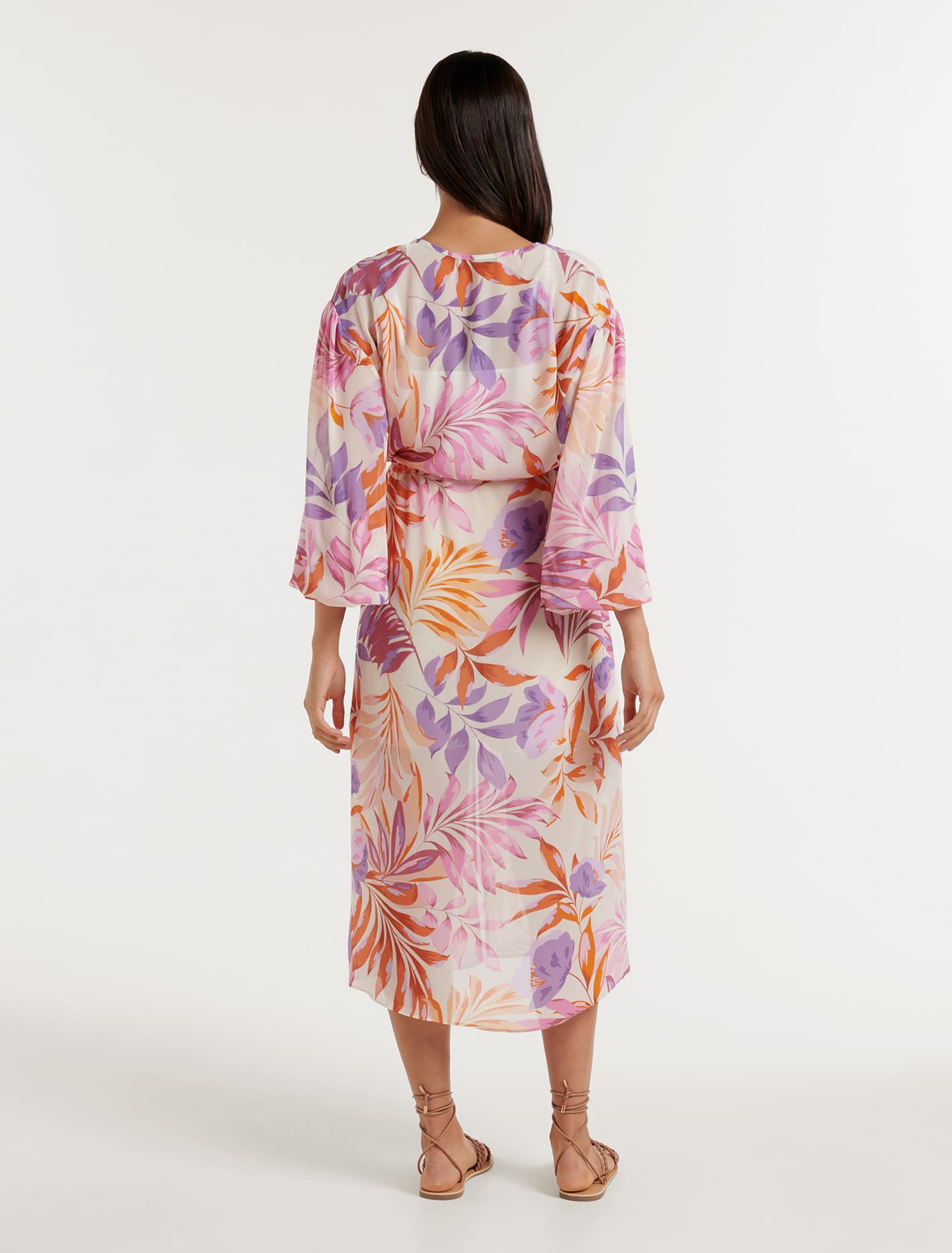 Bronte Longline Print Kimono