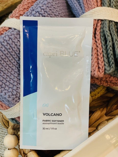 CAPRI BLUE VOLCANO FABRIC SOFTENER SAMPLE PACKET