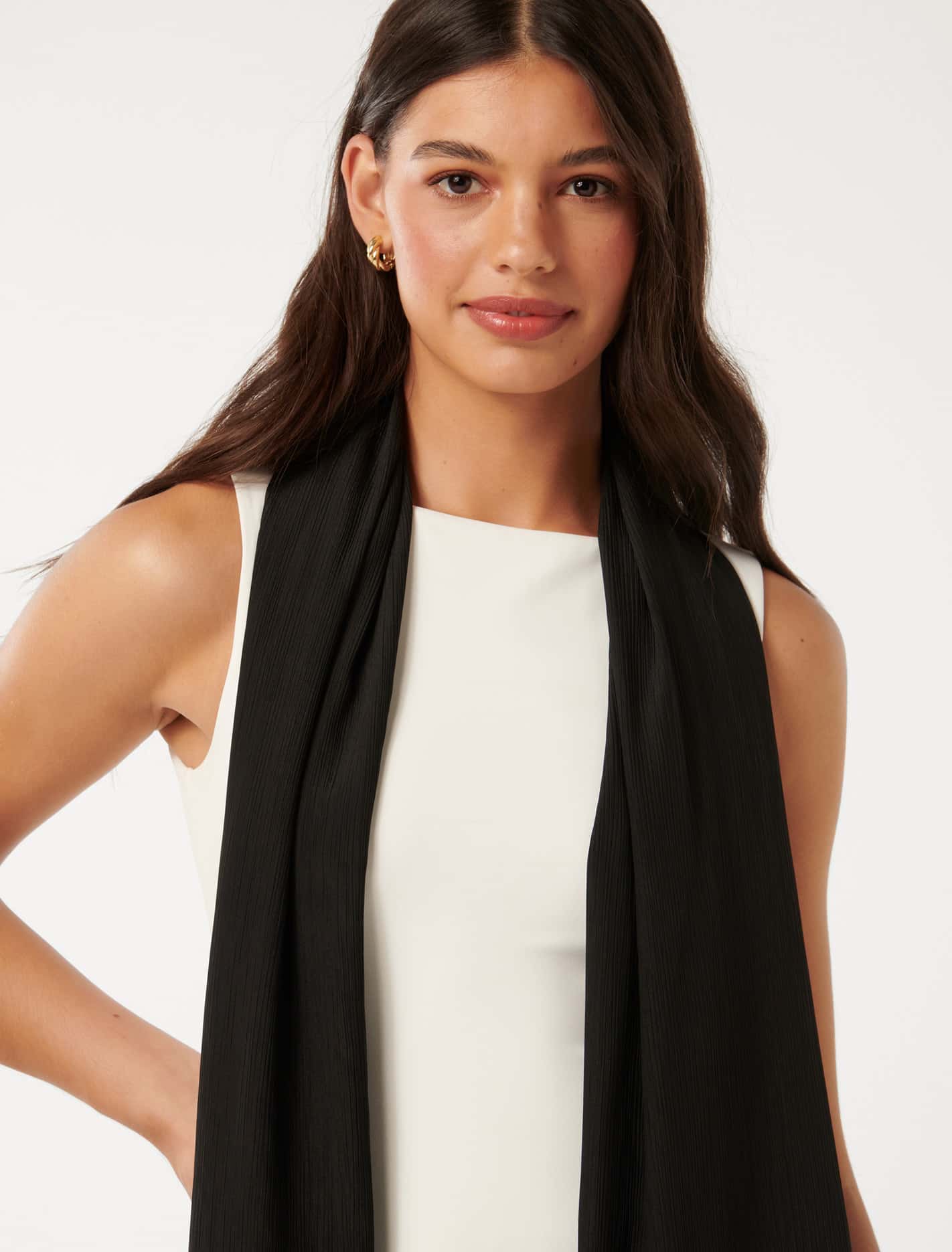 Cora Crinkle Satin Scarf