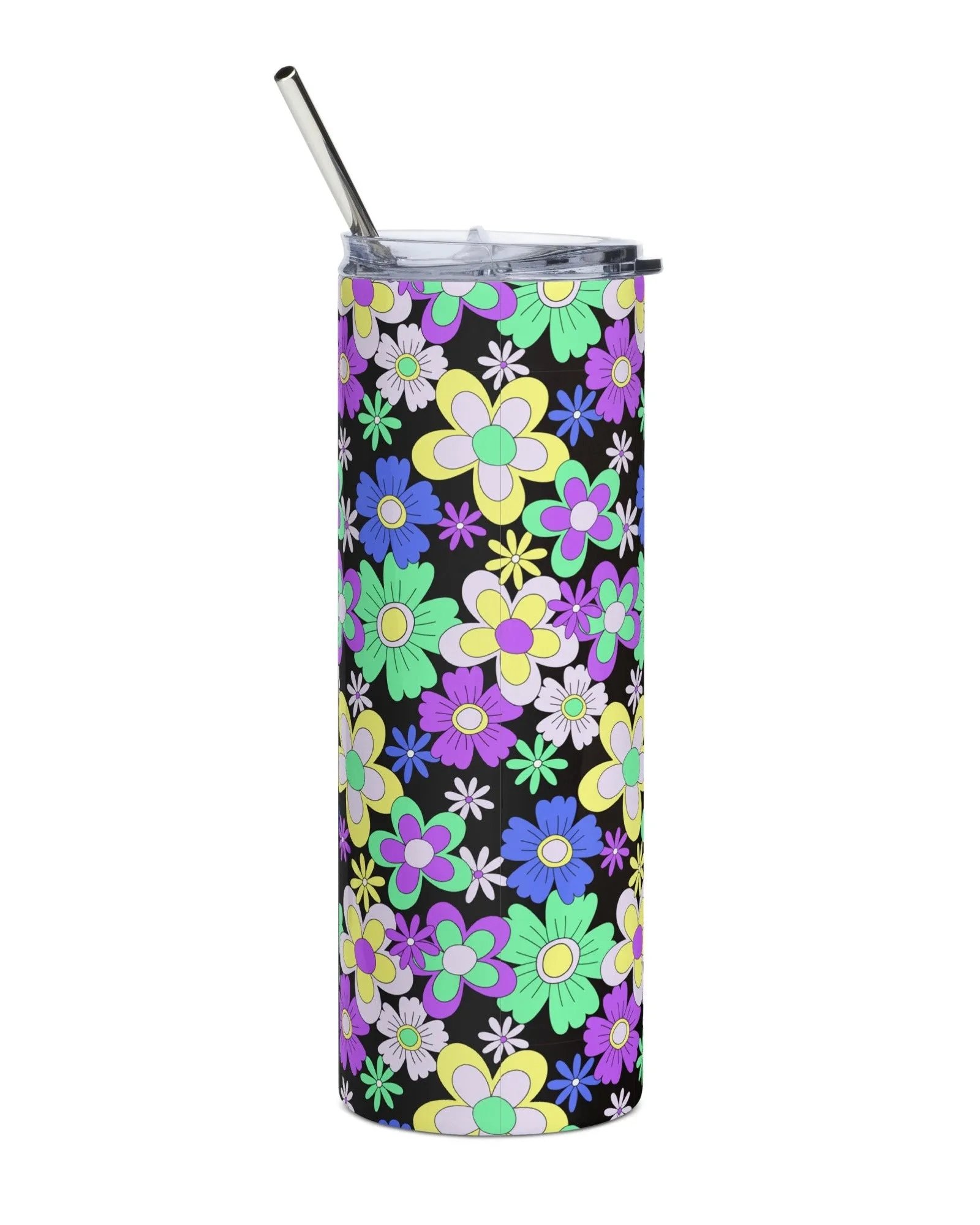 Crazy Daisy Stainless Steel Tumbler