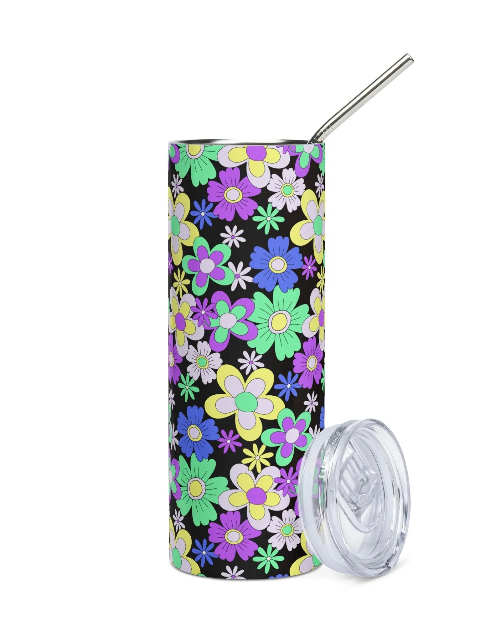 Crazy Daisy Stainless Steel Tumbler