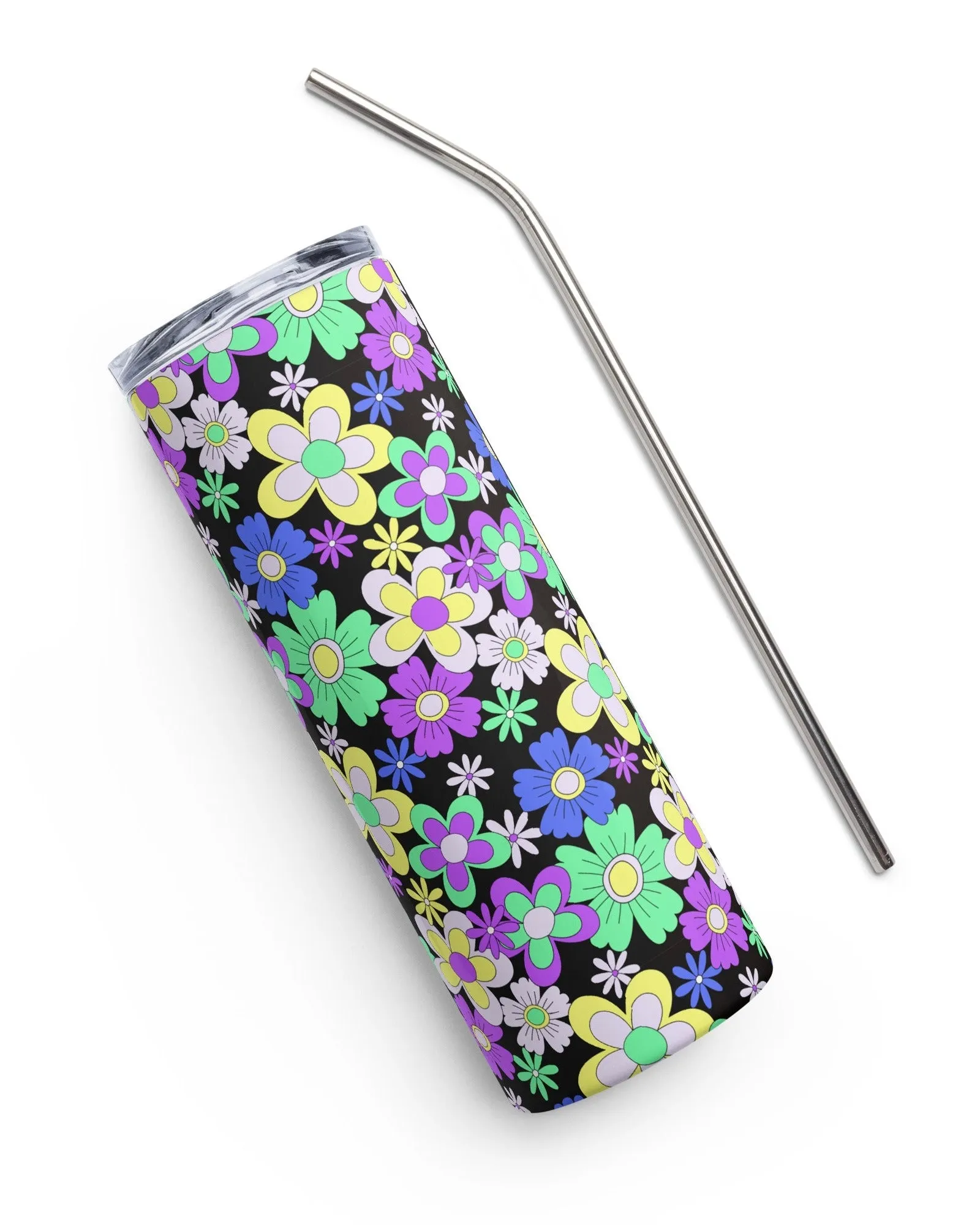 Crazy Daisy Stainless Steel Tumbler