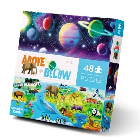 Crocodile Creek Above & Below Puzzle 48pc - Earth & Space