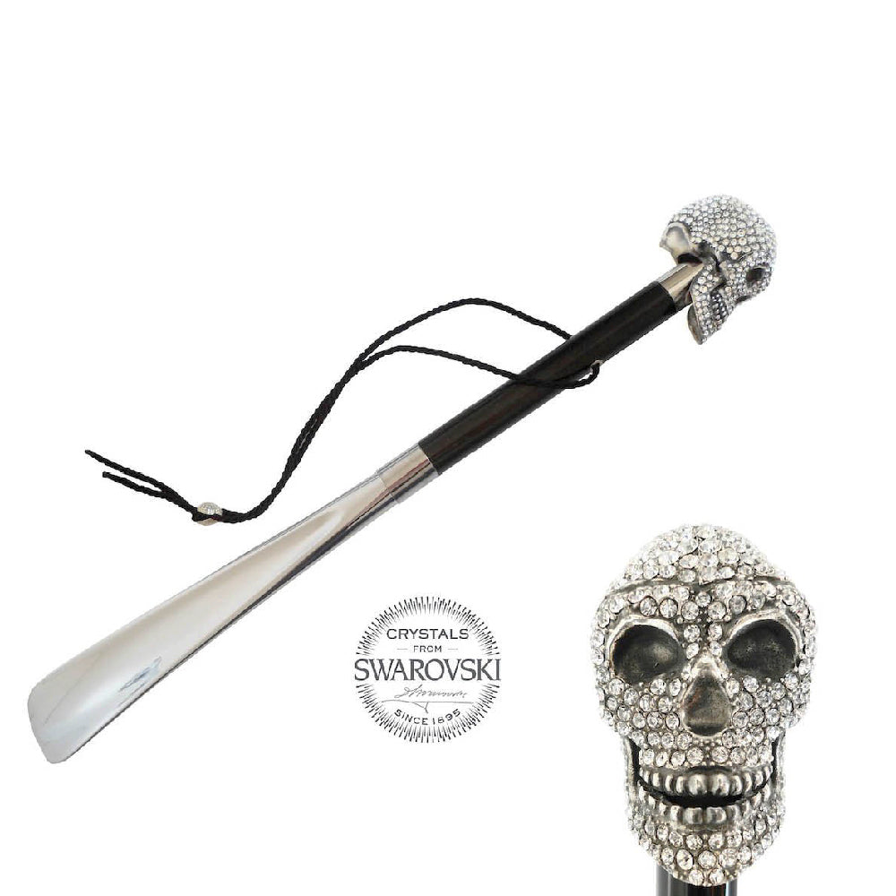 CRYSTALS SKULL SHOEHORN