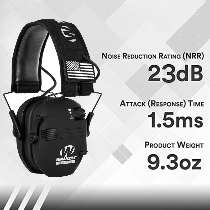 Earmuffs Active Headphones for Shooting Electronic Hearing Protection Ear Protect Noise Reduction Active Hunting Headphone