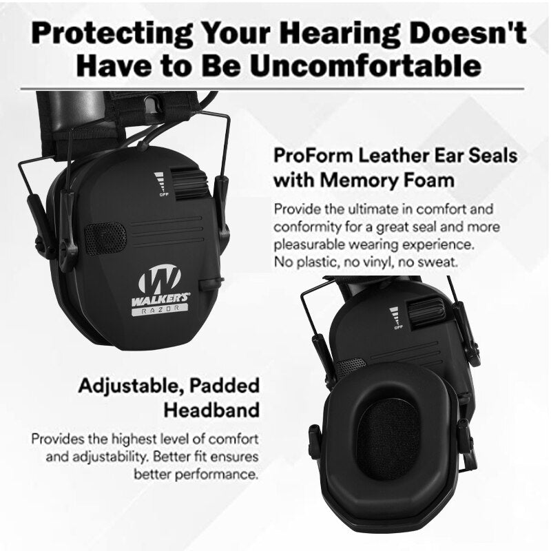 Earmuffs Active Headphones for Shooting Electronic Hearing Protection Ear Protect Noise Reduction Active Hunting Headphone