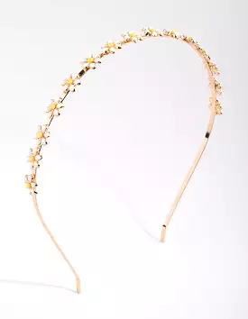 Enamel Daisy Headband