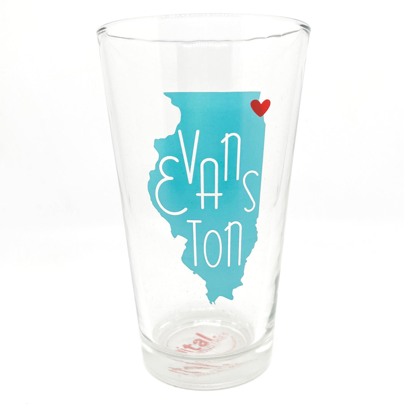 Evanston, IL Love Pint Glass