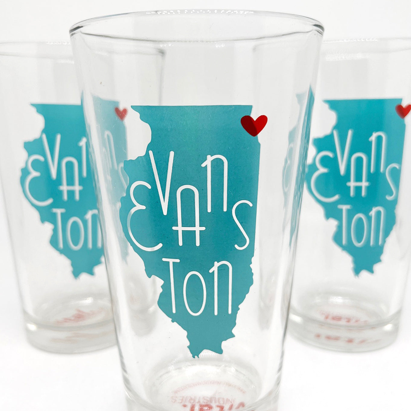 Evanston, IL Love Pint Glass