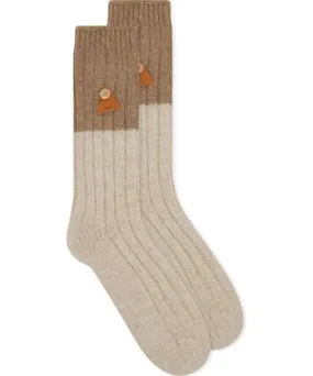 Folk Men's 2 Tone Wool Socks