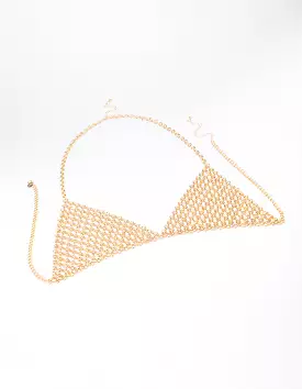 Gold Chain Triangular Bralette