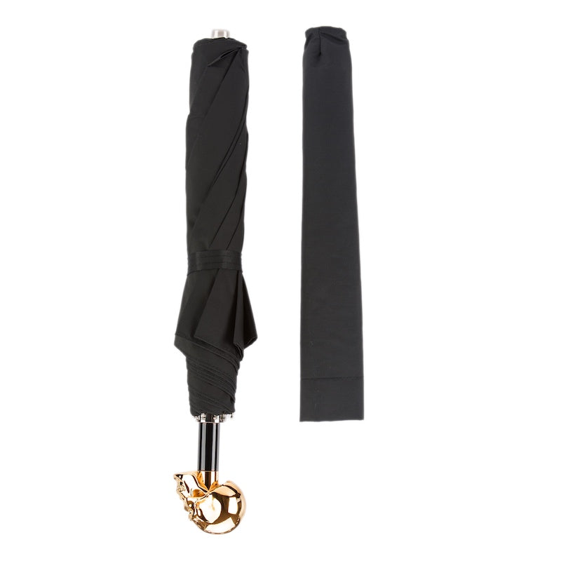 GOLD SKULL FOLDING UMBRELLA