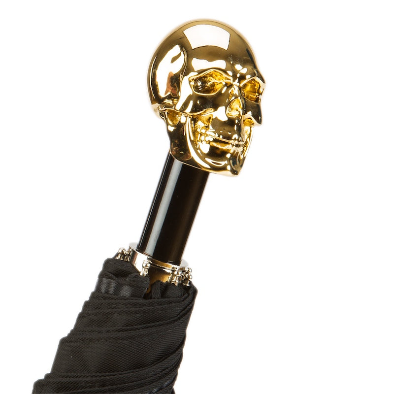 GOLD SKULL FOLDING UMBRELLA