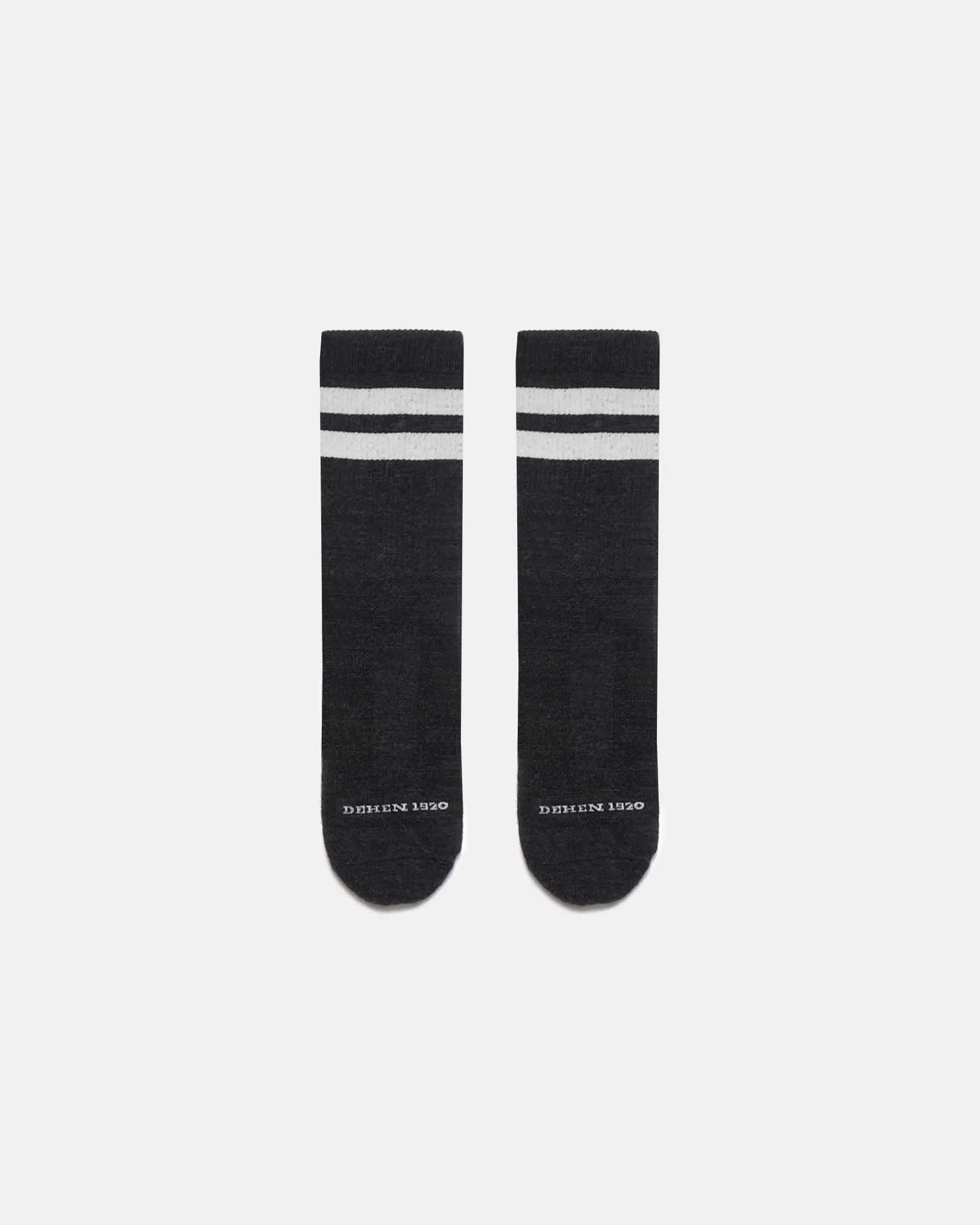 Heavy Duty Wool Socks - Charcoal Off White