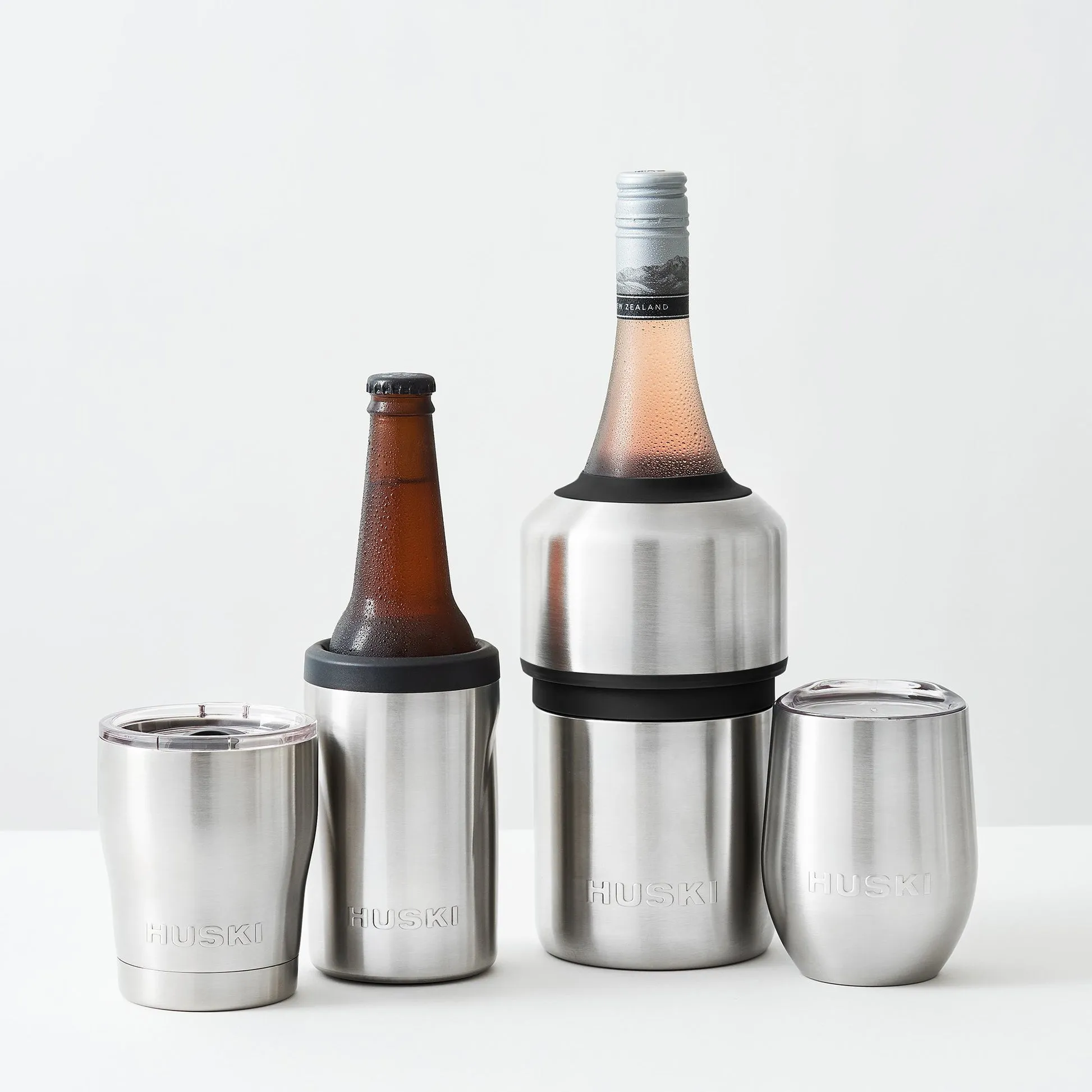 Huski - Wine Cooler - Brushed Stainless Steel