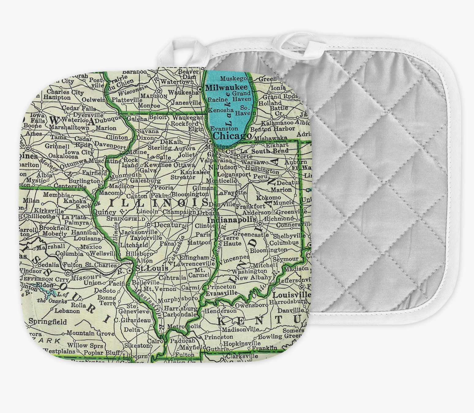 Illinois Map Pot Holder