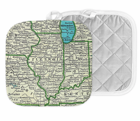 Illinois Map Pot Holder