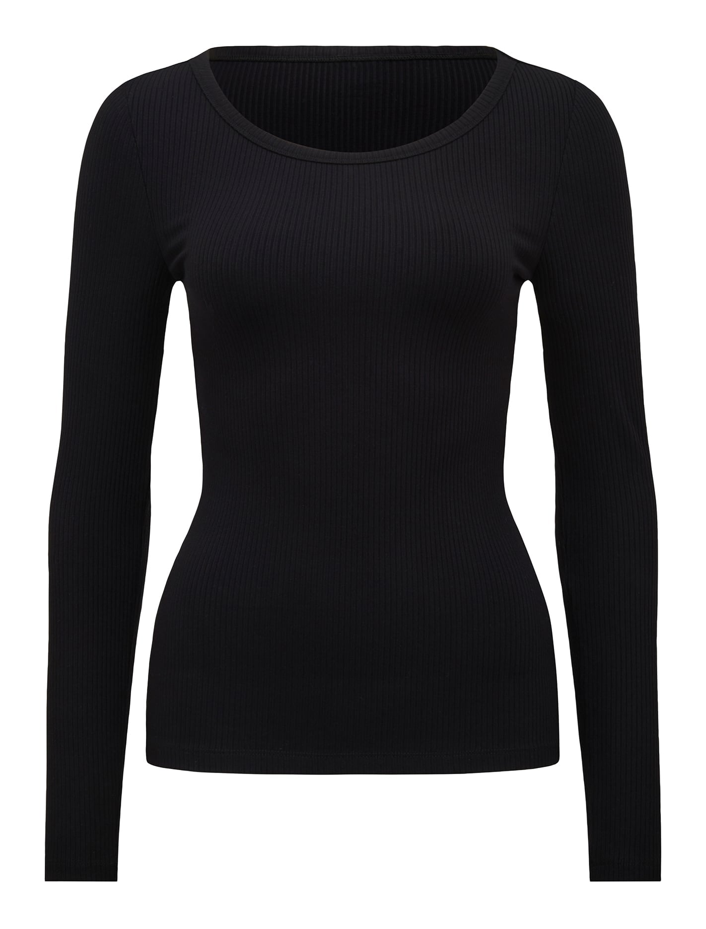 Luna Scoop Neck Long Sleeve Top