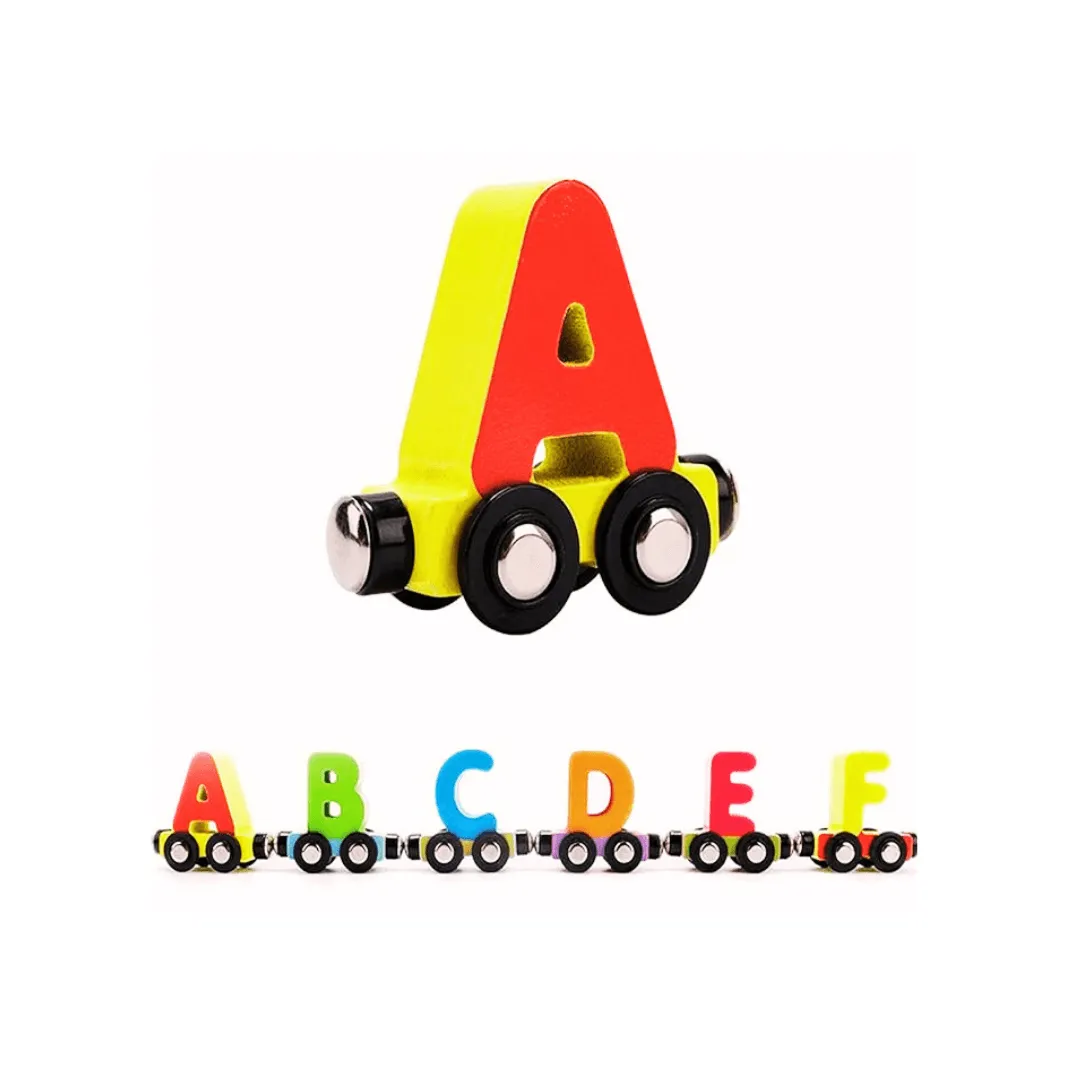 Magnetic Alphabet Car for Kids Age 3+