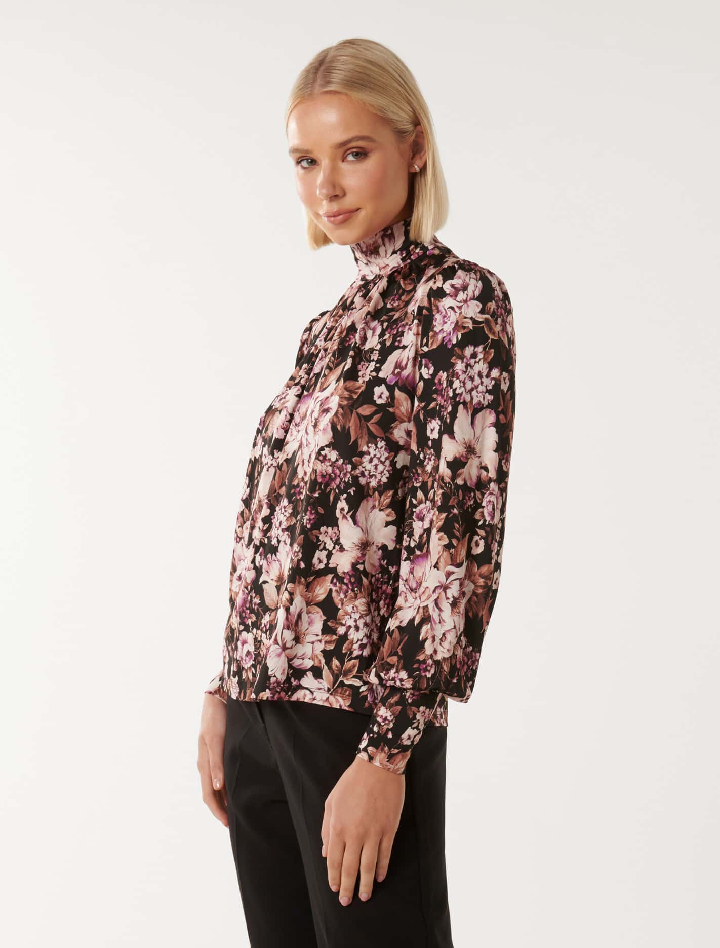 Mara Long Sleeve Printed Top