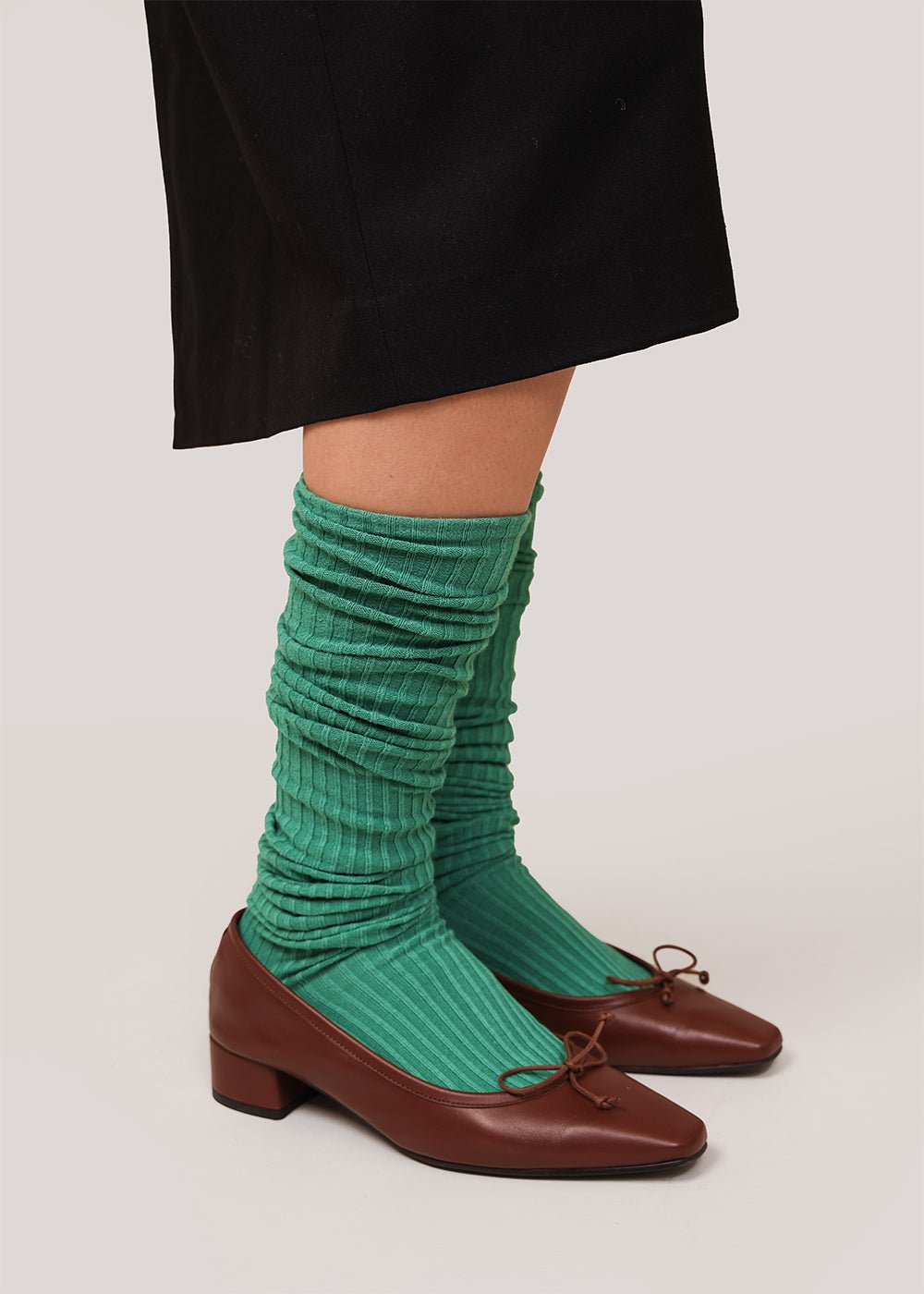 Pim Green Overknee Socks