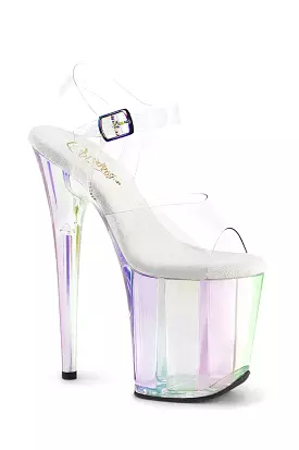 Pleaser USA Flamingo-808HT 8inch Pleasers - Holographic Clear