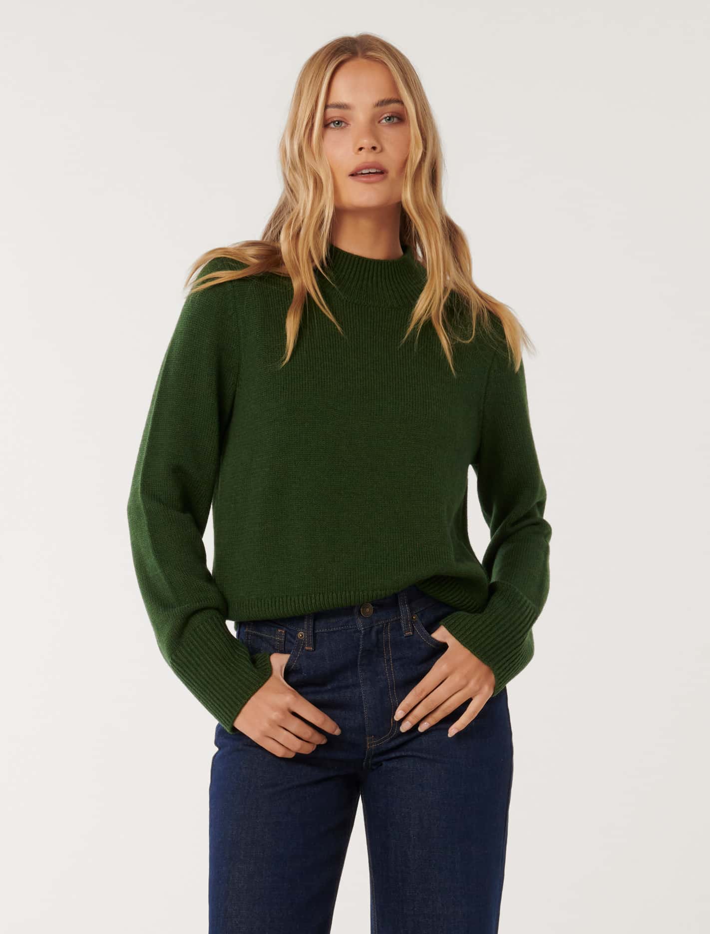 Poppy Stand Neck Jumper