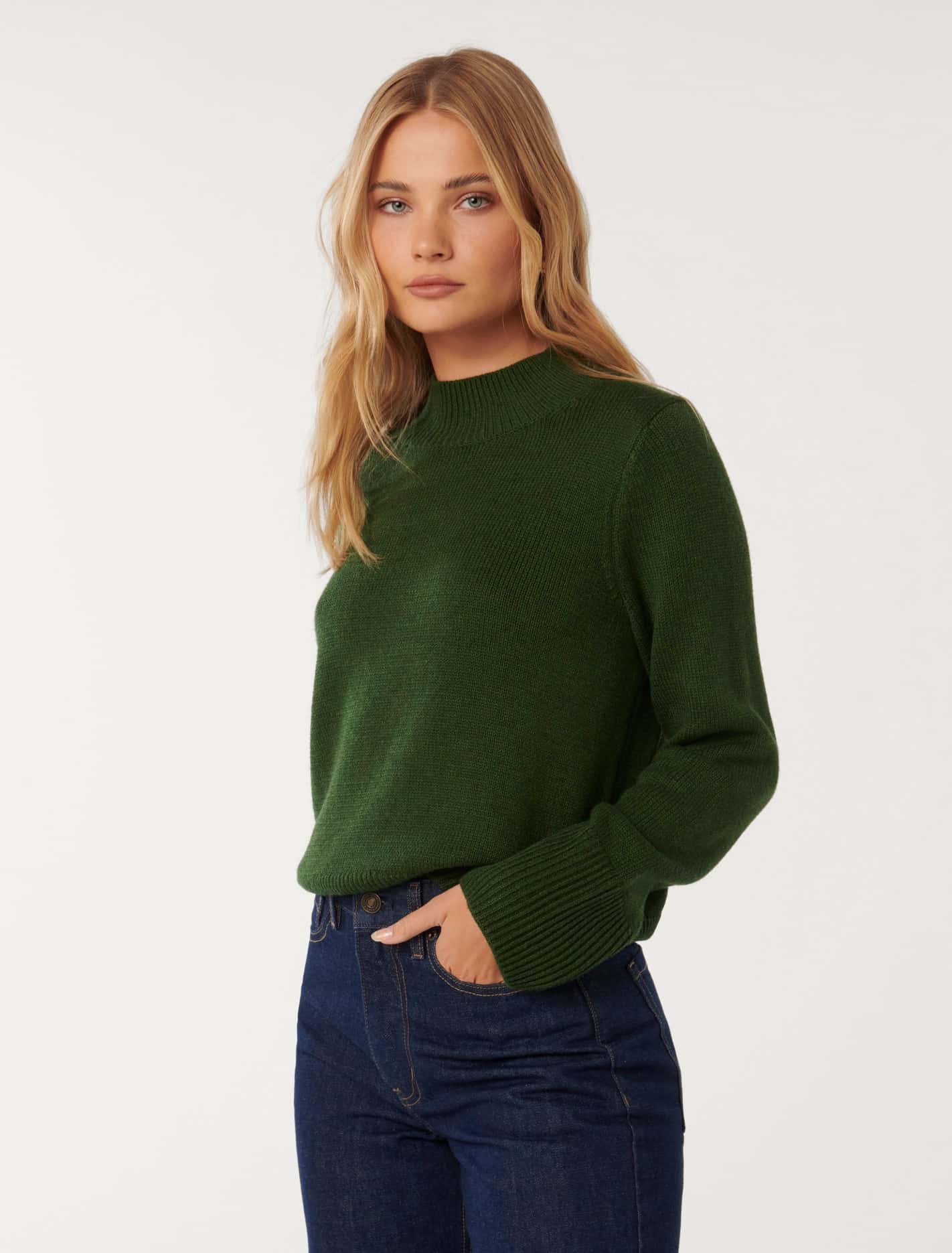 Poppy Stand Neck Jumper