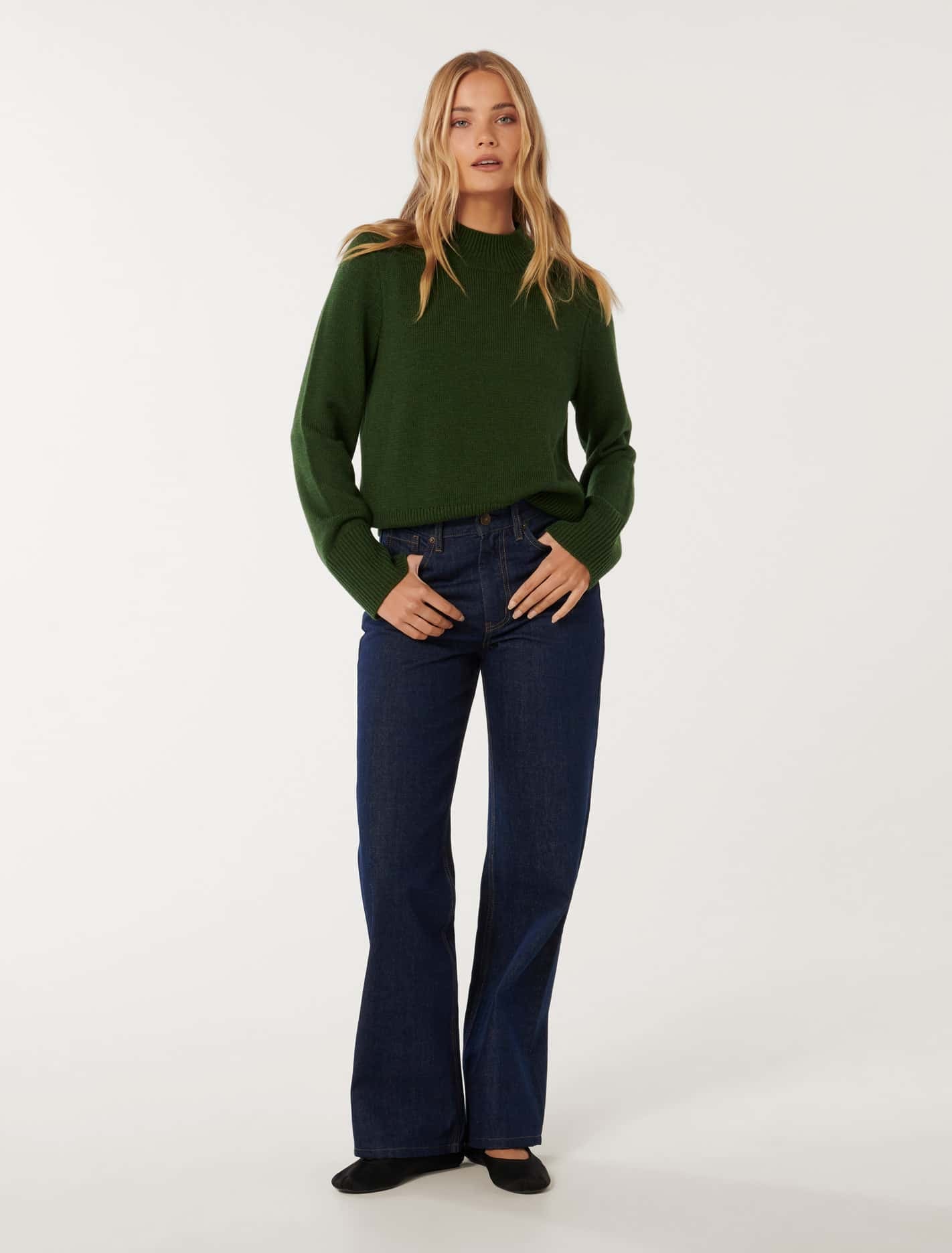 Poppy Stand Neck Jumper