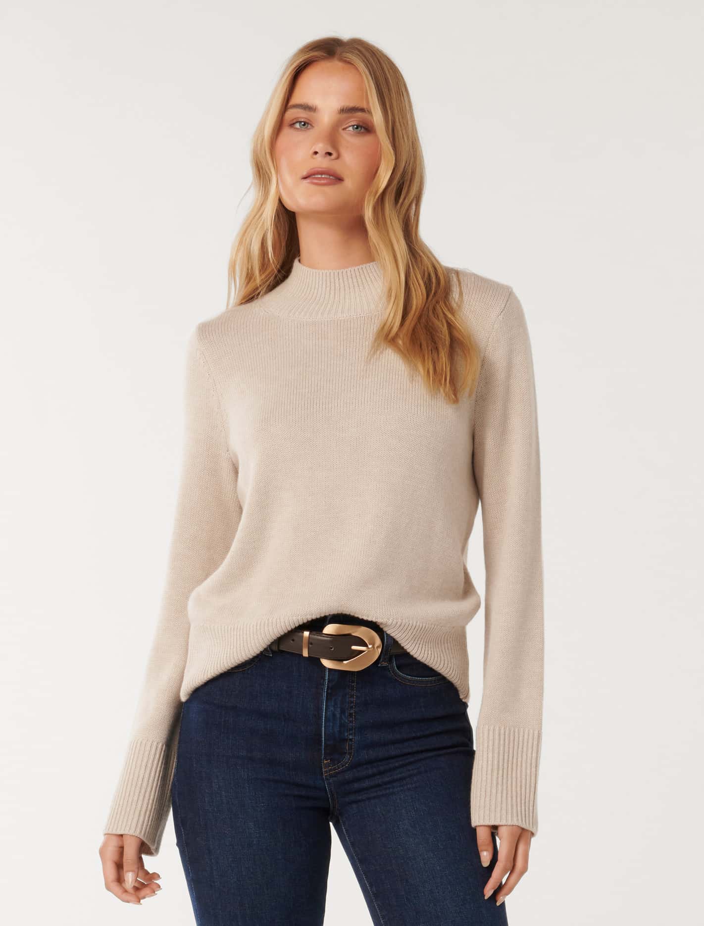 Poppy Stand Neck Jumper