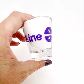 Purple Line Shot Glass