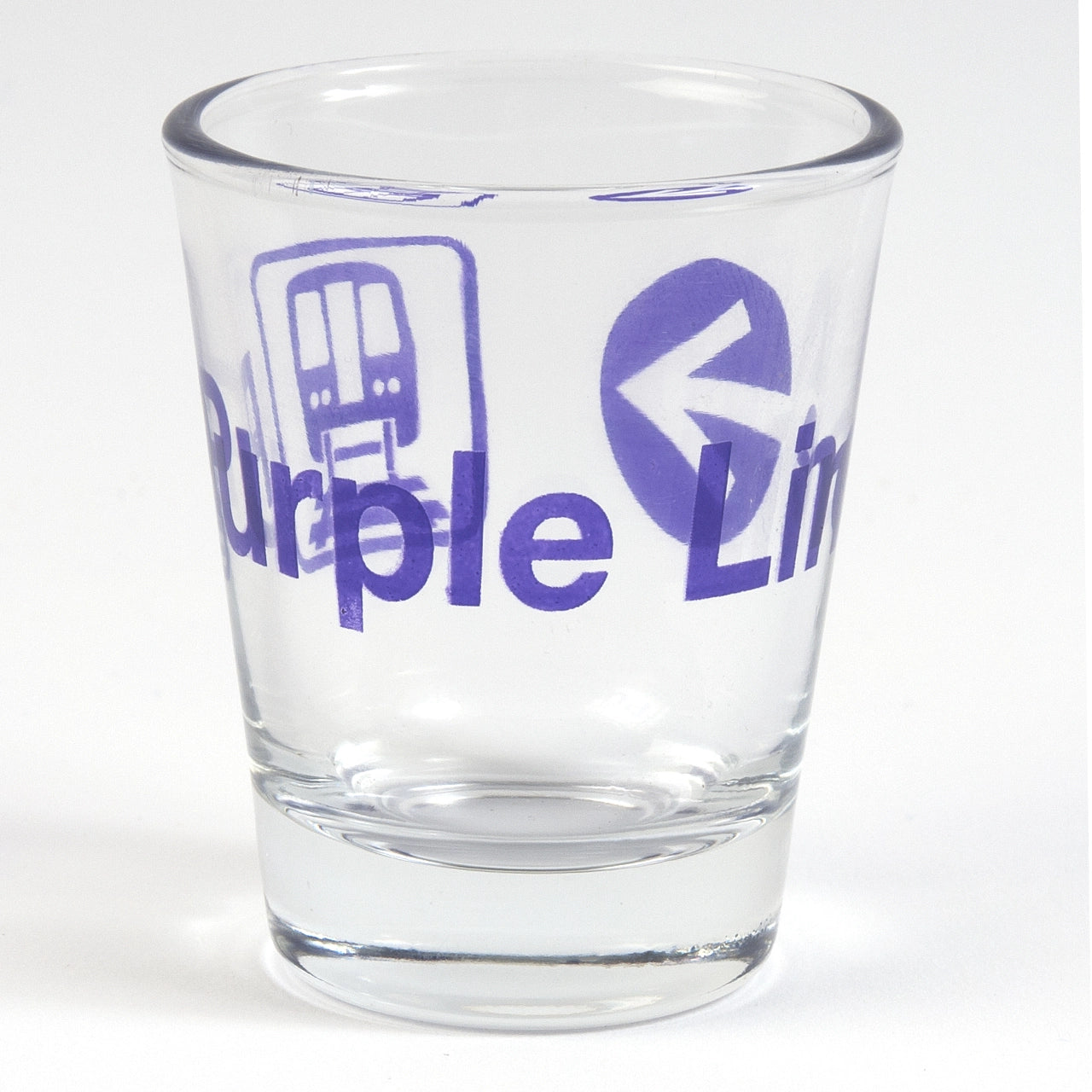 Purple Line Shot Glass