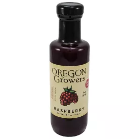 Raspberry Fruit Syrup by Oregon Growers 8 oz Made in USA