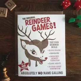 Reindeer Games Card