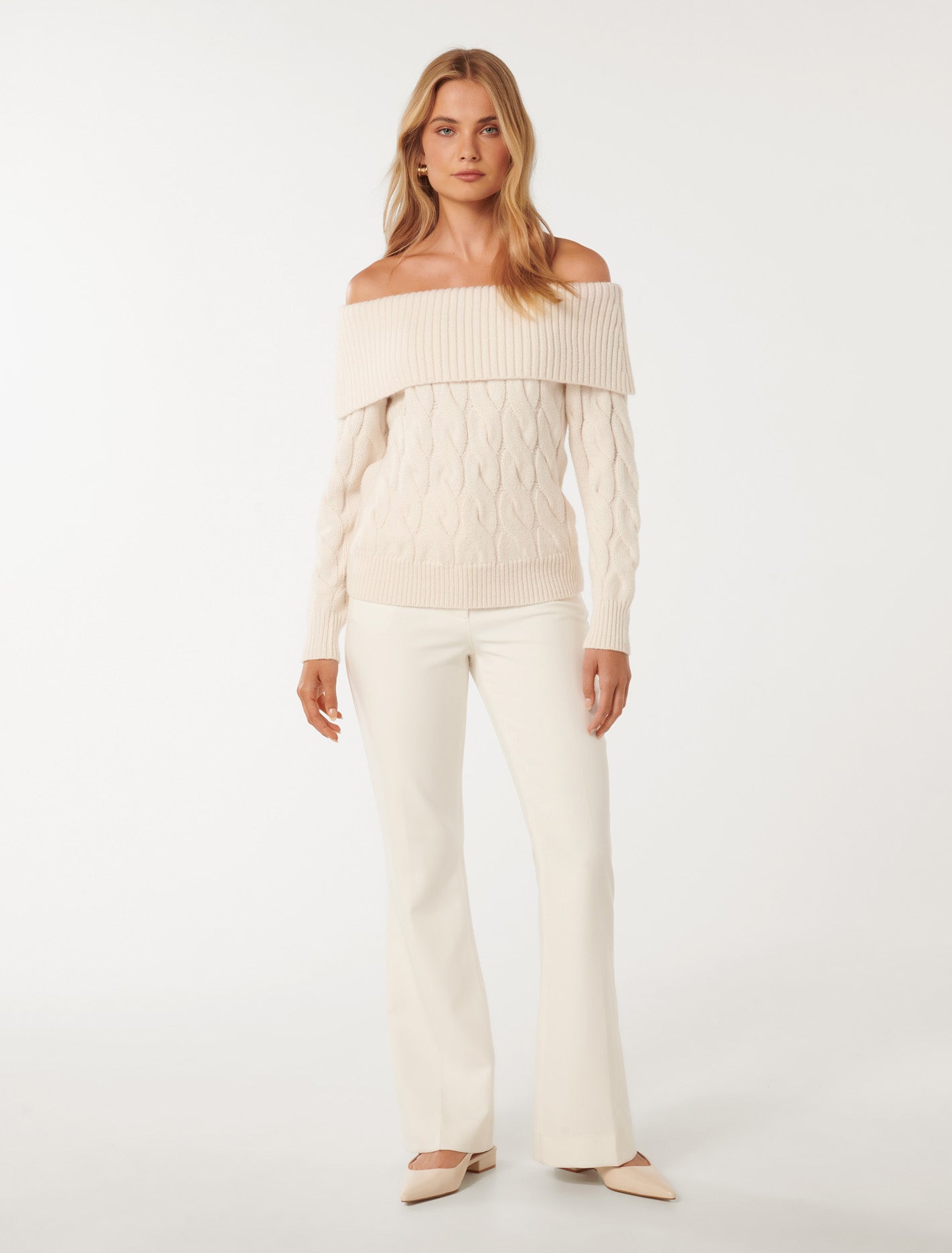 Sadie Cable Bardot Jumper