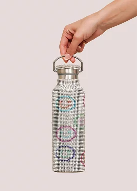 Smiley Rhinestone Water Bottle