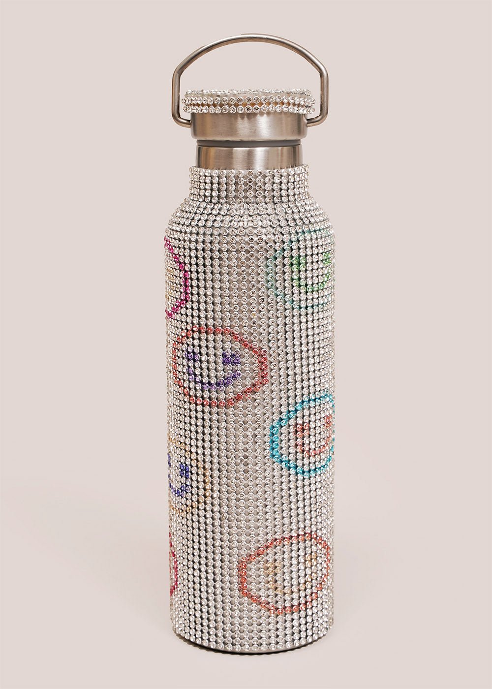 Smiley Rhinestone Water Bottle