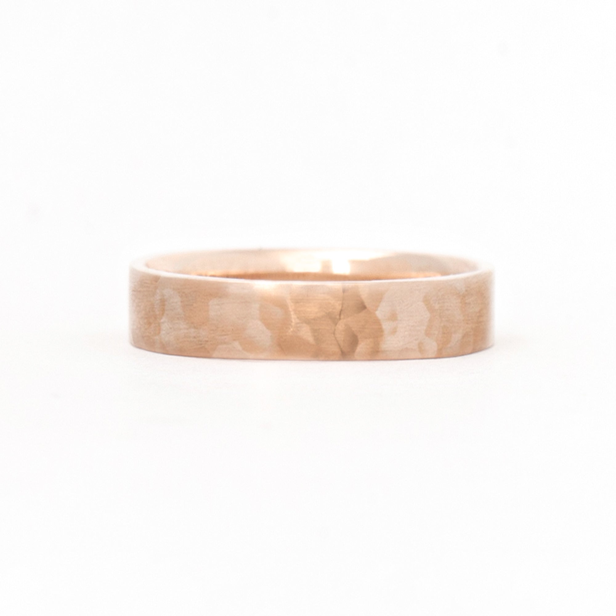 Square 5mm Hammered Band