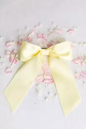 Sunshine Yellow Luxe Satin Hair Bow