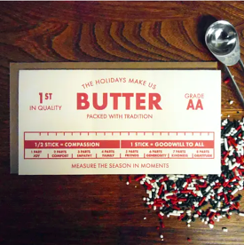 The Holidays Make Us Butter Card