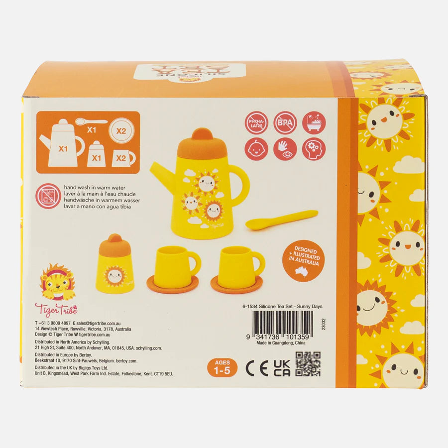 Tiger Tribe Silicone Tea Set - Sunny Days