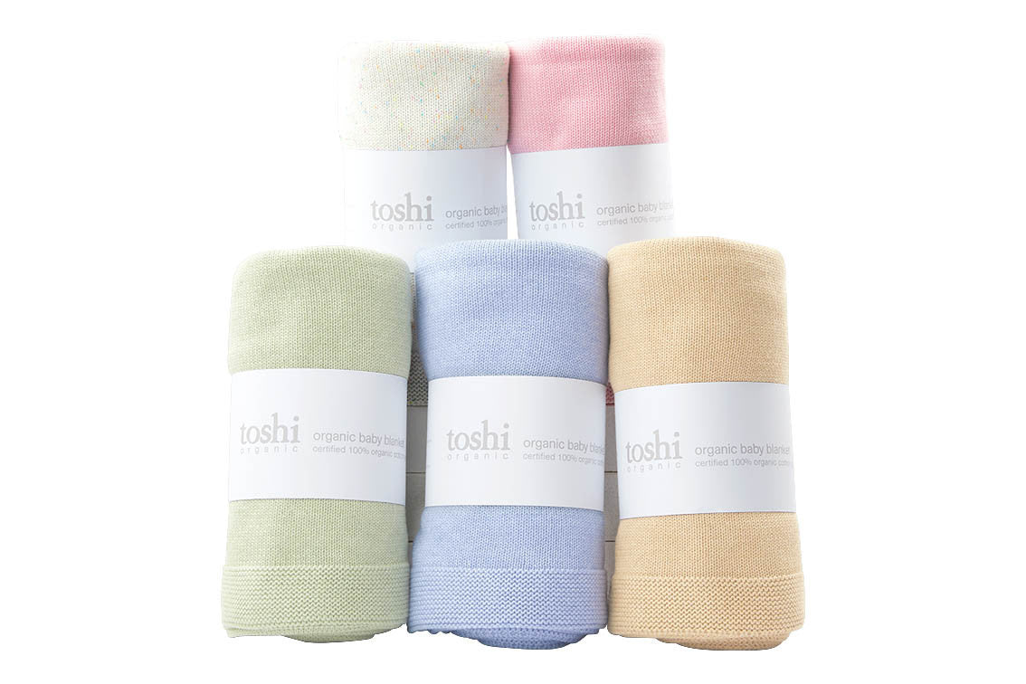 Toshi Organic Blanket Snowy DRIFTWOOD