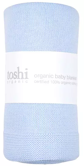 Toshi Organic Blanket Snowy SEABREEZE