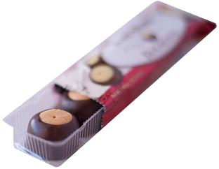 Two 3-Pack's Wrapped Bars of Buckeyes Chocolate Candy Treats